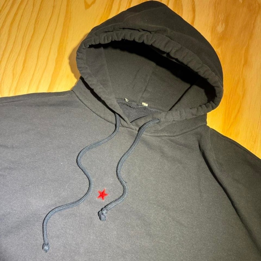 Black Red star hoodie